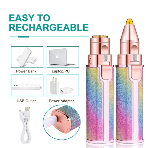2 In 1 Facial And Eyebrow Hair Remover