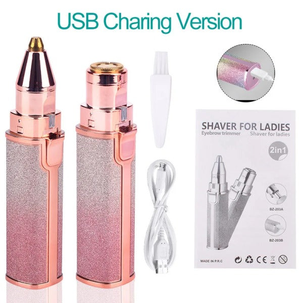 2 In 1 Facial And Eyebrow Hair Remover