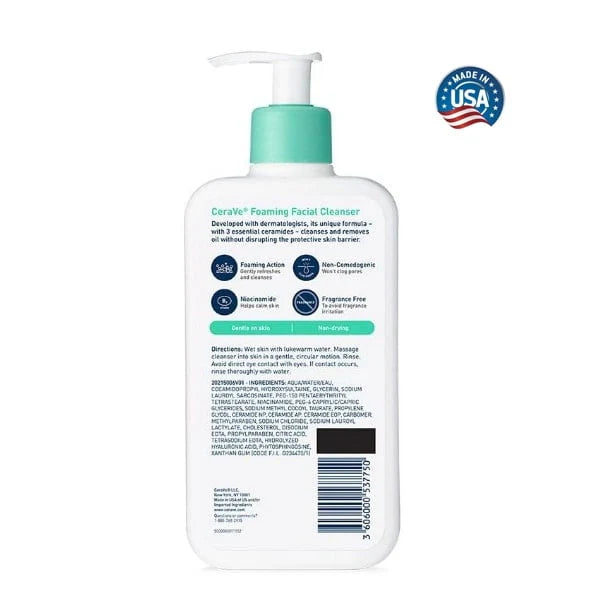 CeraVe Foaming Facial Cleanser– 236ml