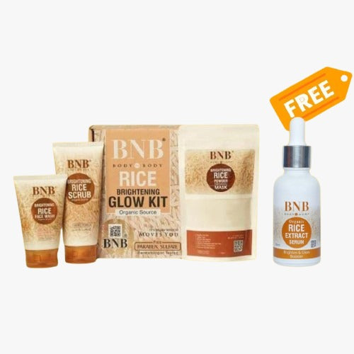 BNB Glow Kit + Rice Organic serum